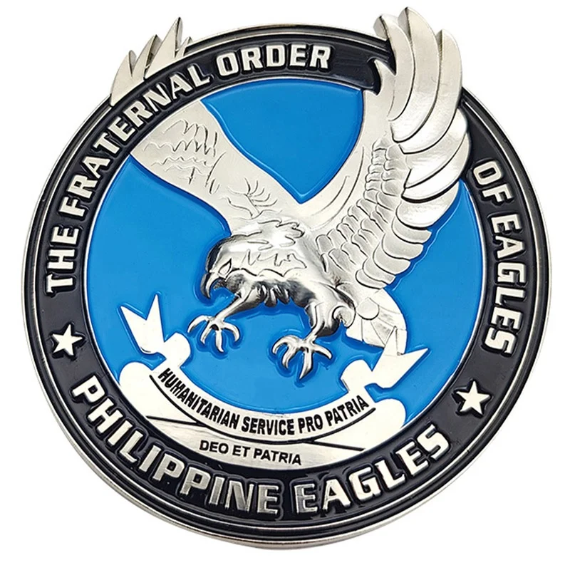 Wholesale masonic eagle logo 3D Eagle Mason Master With Adhesive Metal Car Sticker Philippines Eagle car emblem Custom