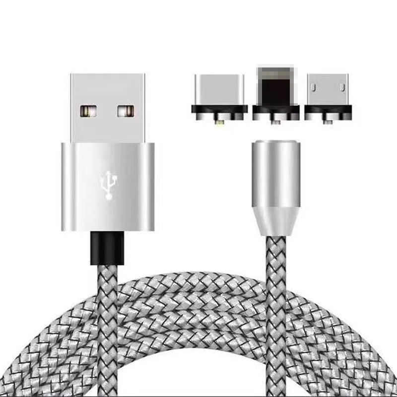 Новое поступление Прямая продажа с фабрики 3 в 1 Usb-кабель магнитный Алюминиевый сплав Быстрый зарядный кабель для новейшего Iphone и