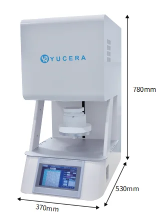 Yucera F10 fast sintering furnace dental ceramic sintering fiber chamber ziriconia sintering furnace