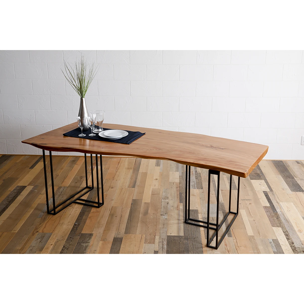 Wholesale yakusugi single plate solid slab wooden table dinning table
