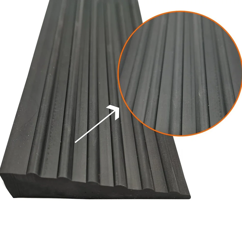 Non Slip Solid Rubber Portable Sill Scooter Ramp Doorway Threshold Ramps for Wheelchair Floor Transition Strip