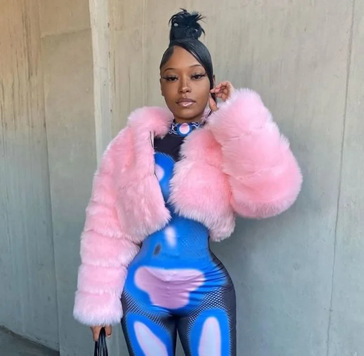 New wholesale factory supply warm  Multiple Colors faux fur coats for ladies