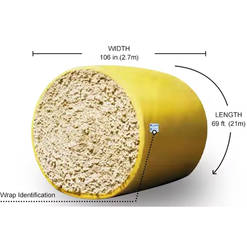 Waterproof High Density  Cotton Colorful Bale Silage Warp Film Cotton Packer Packing Bale Warping Film