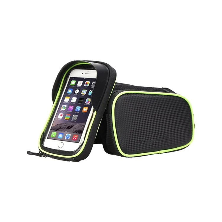 Well Designed Waterproof Bike Frame Crossbar Bag With Phone Holder