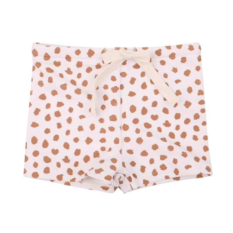 Baby Beach suit young kids 2 piece long sleeve swimwear clothes custom drawstring short rash guard set Baby swimming suit