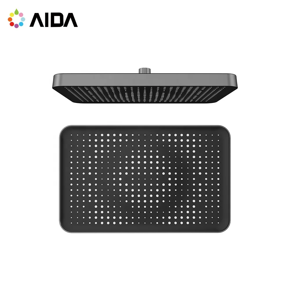 Abs Plastic Overhead Rain Shower Head Plastic Big Rainfall Shower Head For Bathroom Mixer