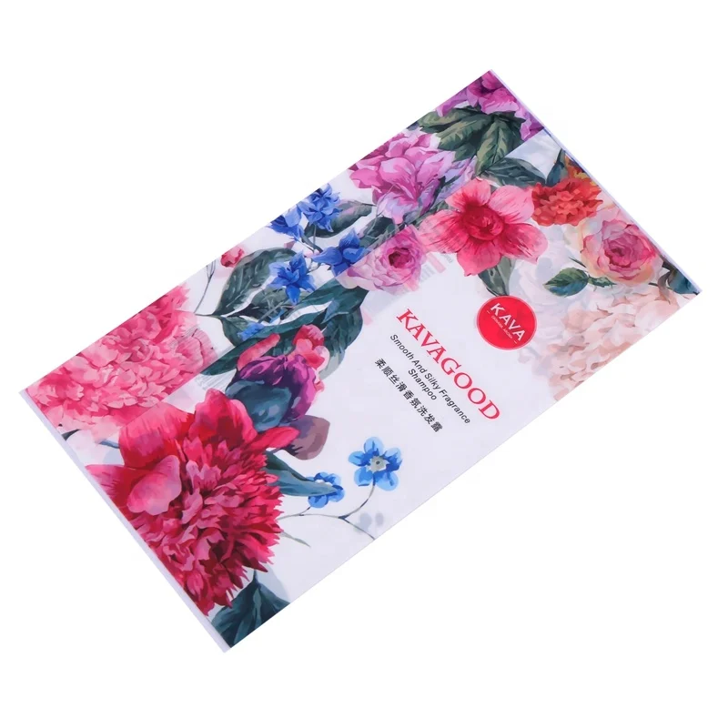 ECO friendly high barriers pet al pe laminated custom printed film roll shampoo cosmetic sample sachet size plastic packing film