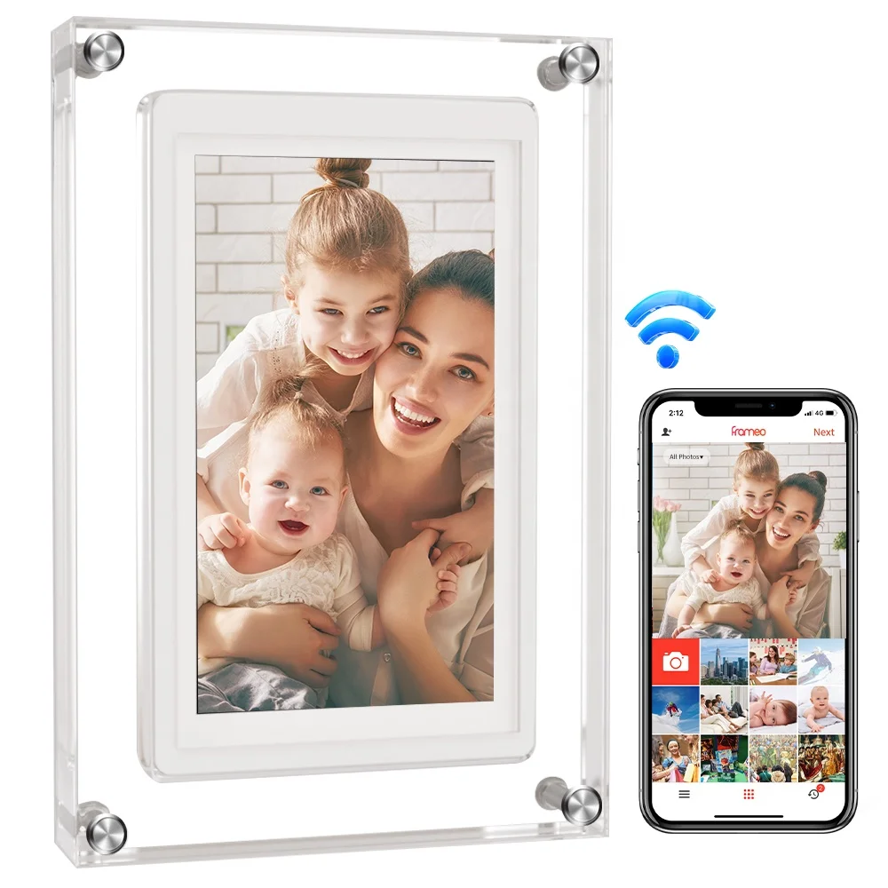 2023 New arrival 10.1 Inch 1280*800 IPS LCD Touch Screen 1080P 32GB Smart WiFi Digital Photo Frame