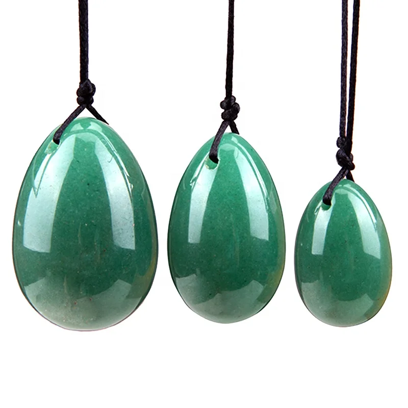 Женский набор из натурального нефрита Yoni, Кегель, тренажер с кристаллами из розового кварца и авантюрина