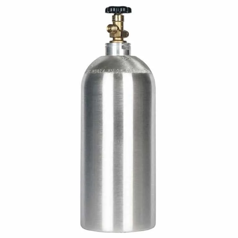 Co2 10 Lb 15 Lb 20 Lb Canister Aluminium Cylinder Co2 Tank with Siphon High Pressure Gas Cylinder Medical Gas / Drink Beer 10LB