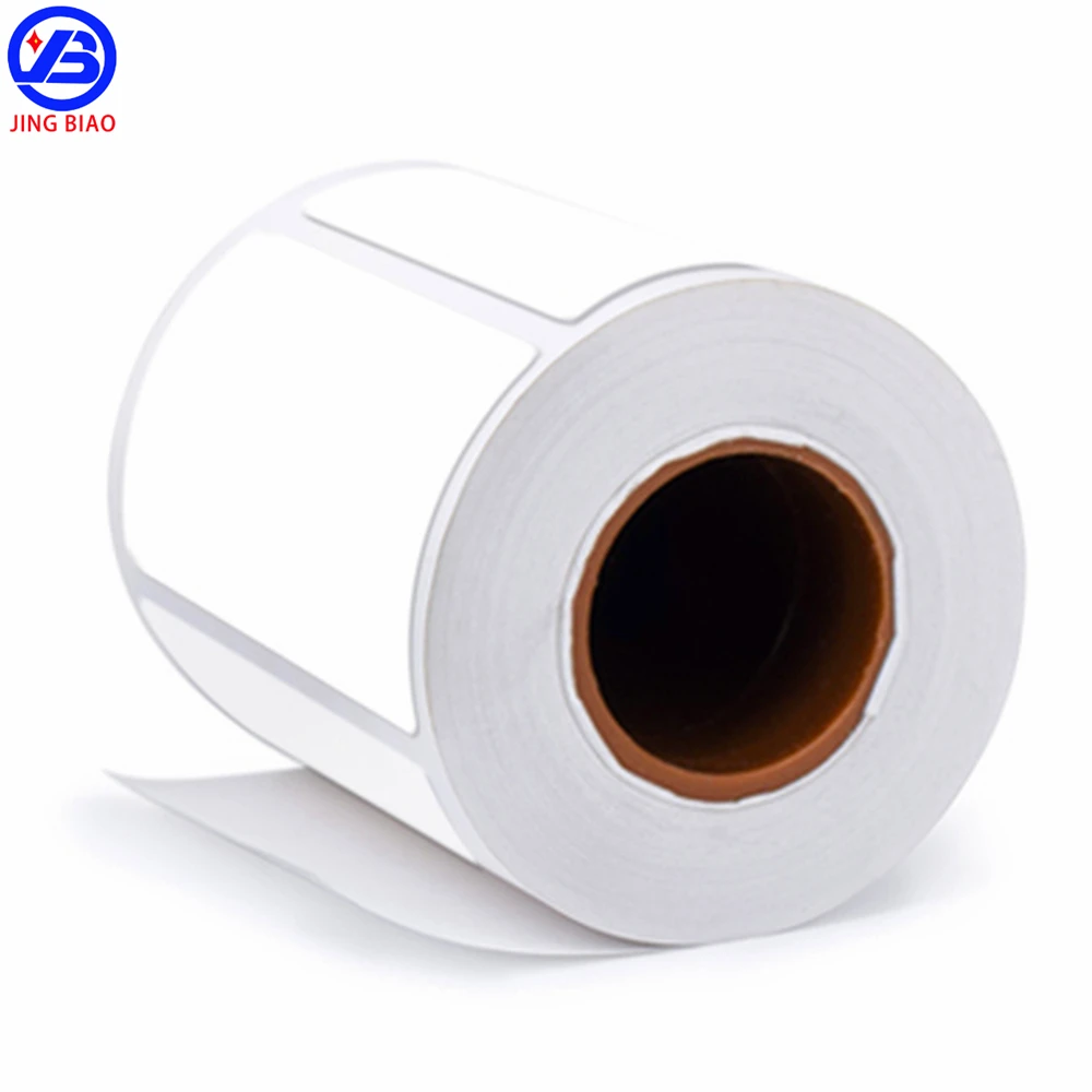 Factory Customized High Quality Jumbo Rolls White Barcode Label Paper Coated Self-Adhesive Copper Thermal Vinyl Sticker Paper