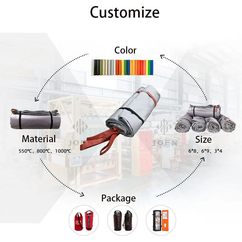 new safe fire fighting equipment Electric vehicle fireproof fire blanket for home  hotel car