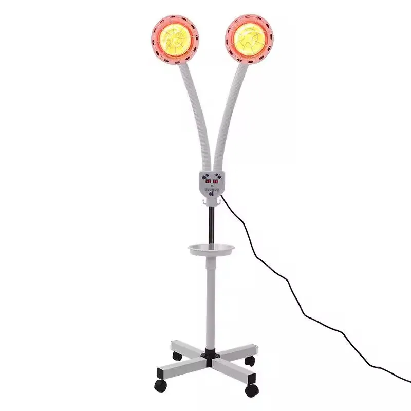 Portable Double Head Pain Relief Red Light Infrared Therapy Lamp For Beauty Salon Home Care