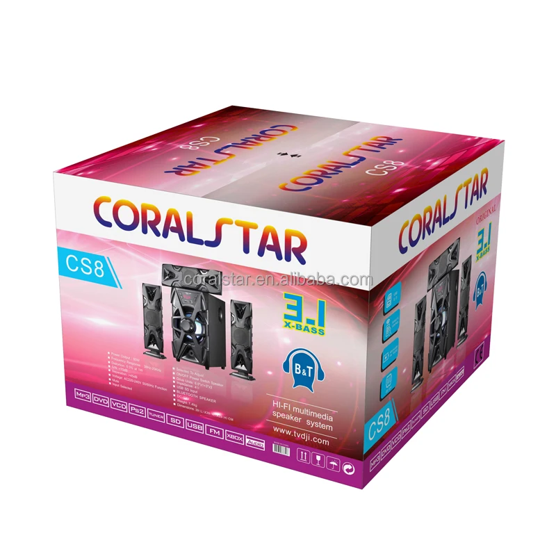 Woofer Sound System Home Theater With Digital Fm  Surround 3D Media Player 3.1 Speaker