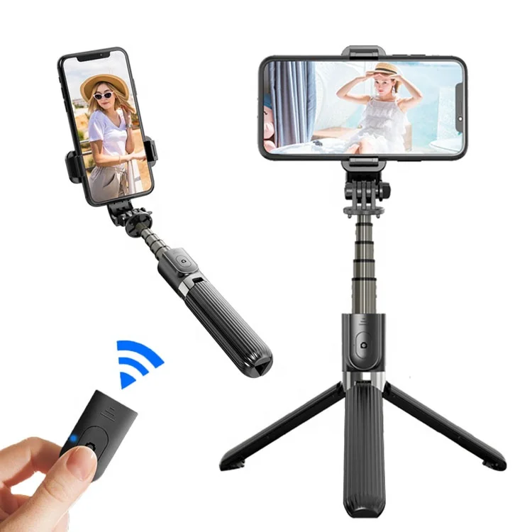 Universal 2 in 1 Wireless Mini Extendable Monopod blue tooth Selfie Stick Tripod For iPhone Samsung smartphone