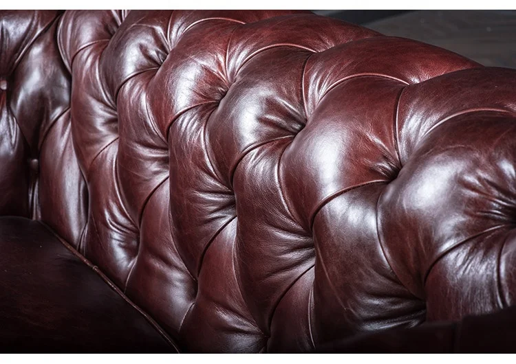 Home Relaxing French Provincial Leather Sofa Furniture For Sale