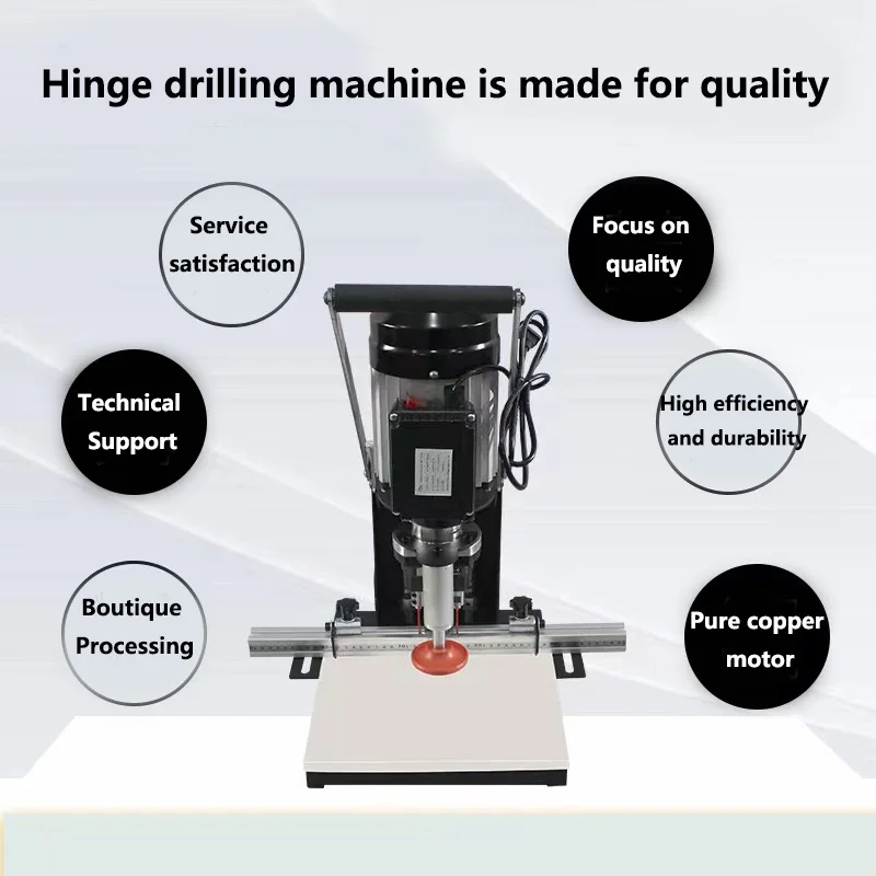 Depth Adjustable Hinge Drills High Power Motor Professional Punching Wooden Door Hinge Hole
