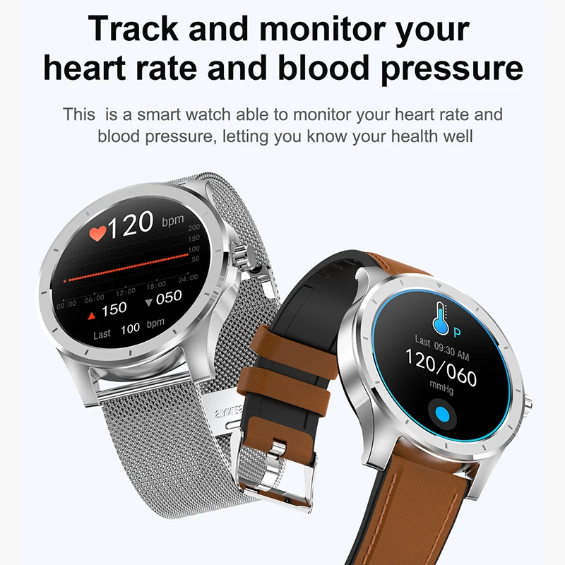 Factory Sale 1.28 inch IPS touch screen heart rate and blood pressure detection sports smart watch MX10