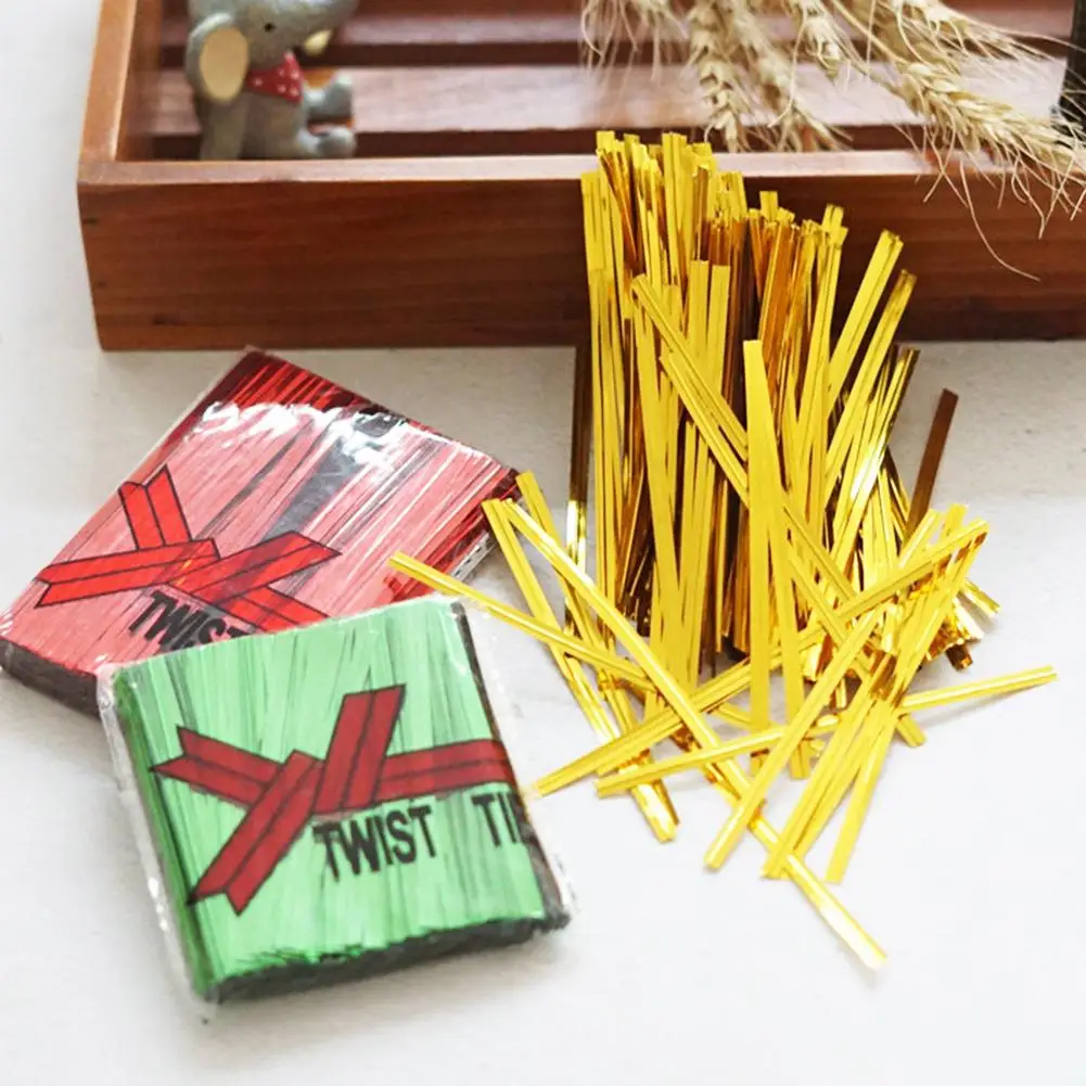 Hot Selling Sugar long bread tie Packaging Plastic Wire Ties Decorative Twist Tie