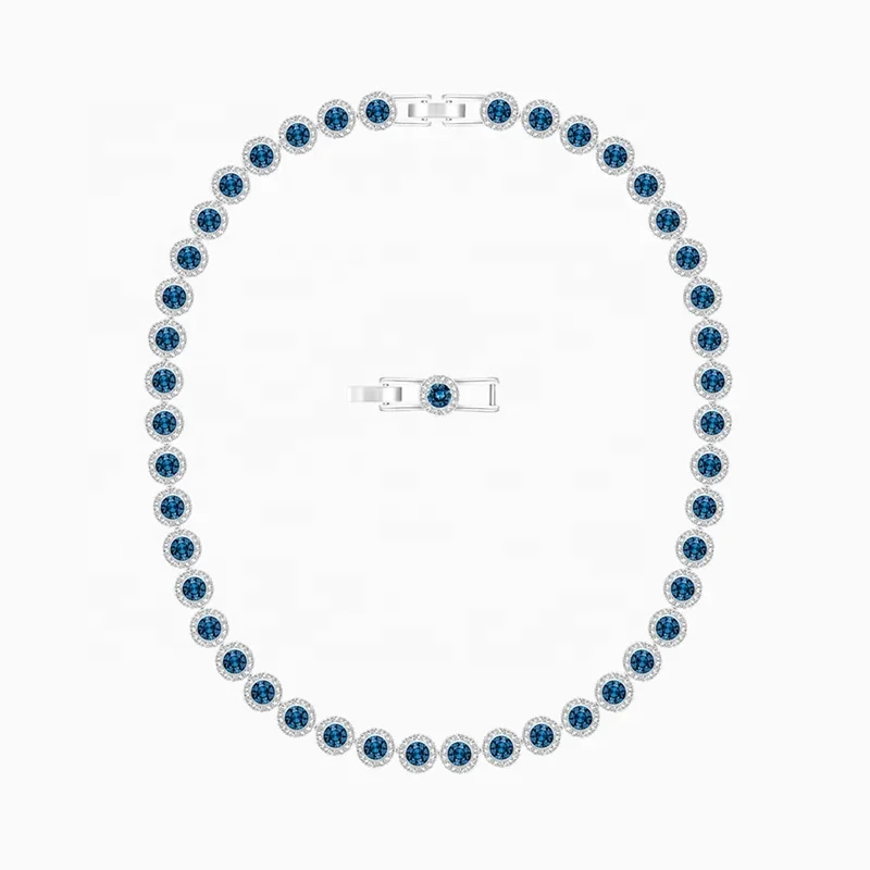 Fashion Jewelry SWA New Time .The Elements. Tennis Deluxe .ANGELIC Necklace Charming Crystal Women All-match Romantic Gift