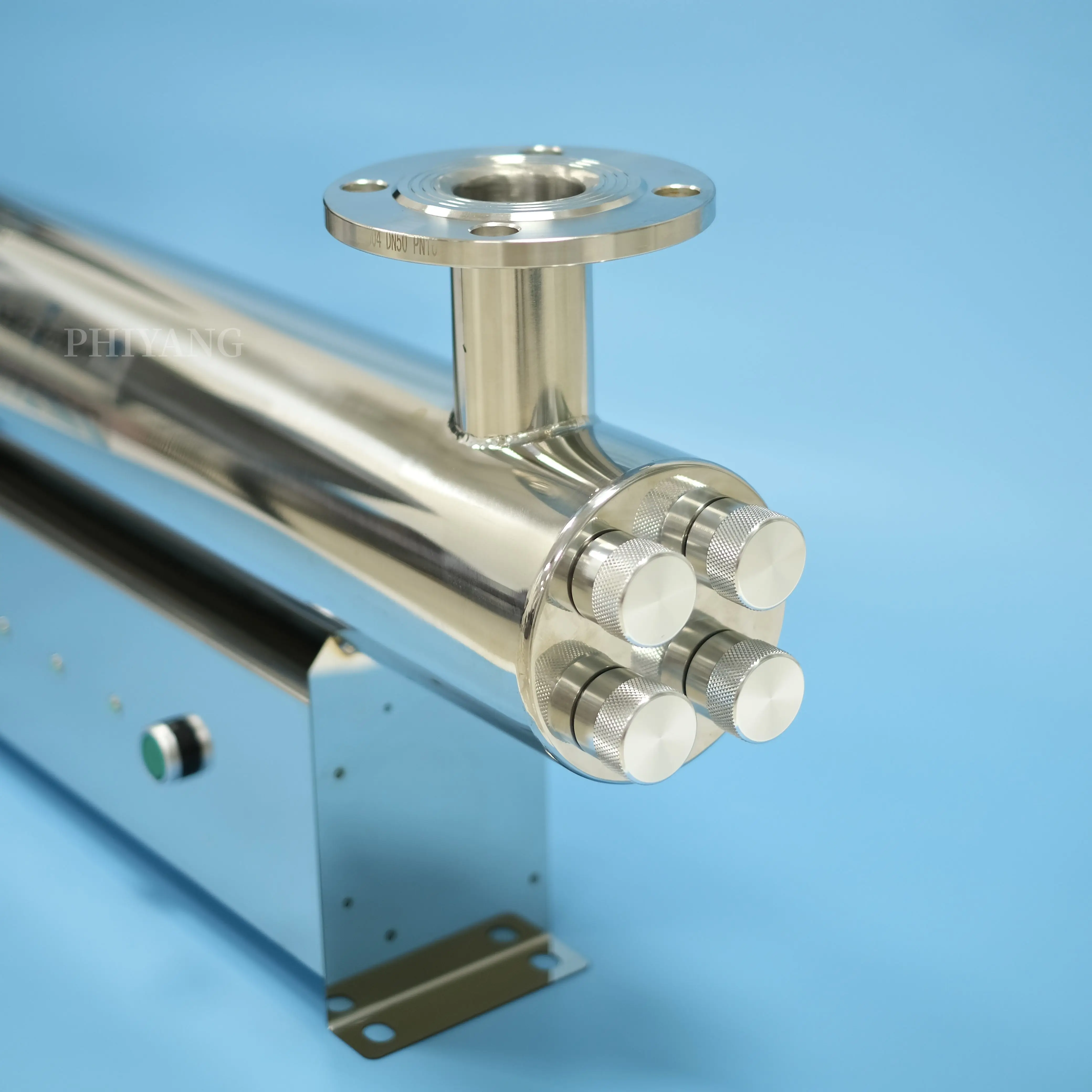 304ss UV Water Sterilizer 254nm UVC light 320w 30T flow rate for aquaculture pure water