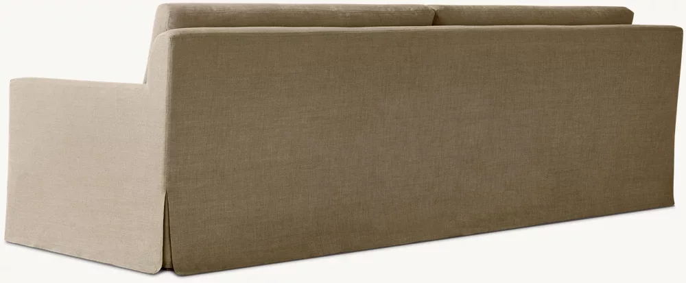 Luxury Modern Double Fabric Leather Lazy Sofa Chair Thick Cushions Set for Living Room Wood Convertible Upholstered Furniture