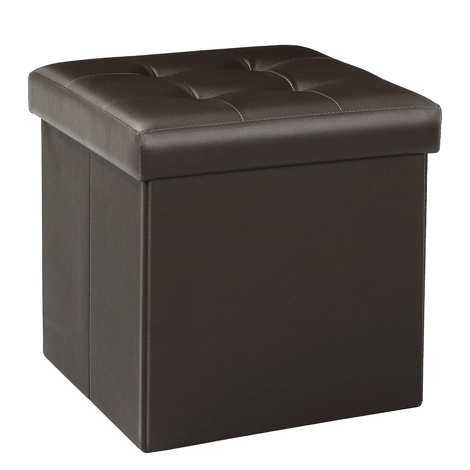 Bailey wholesale PU foldable storage ottoman footstool seat