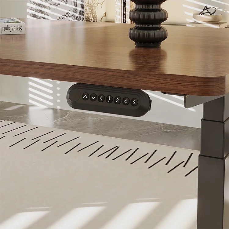 Electric Office Desk Convertible Ergonomic Metal Factory Direct Supply Design Computer Sit To Stand Adjustable Height Table