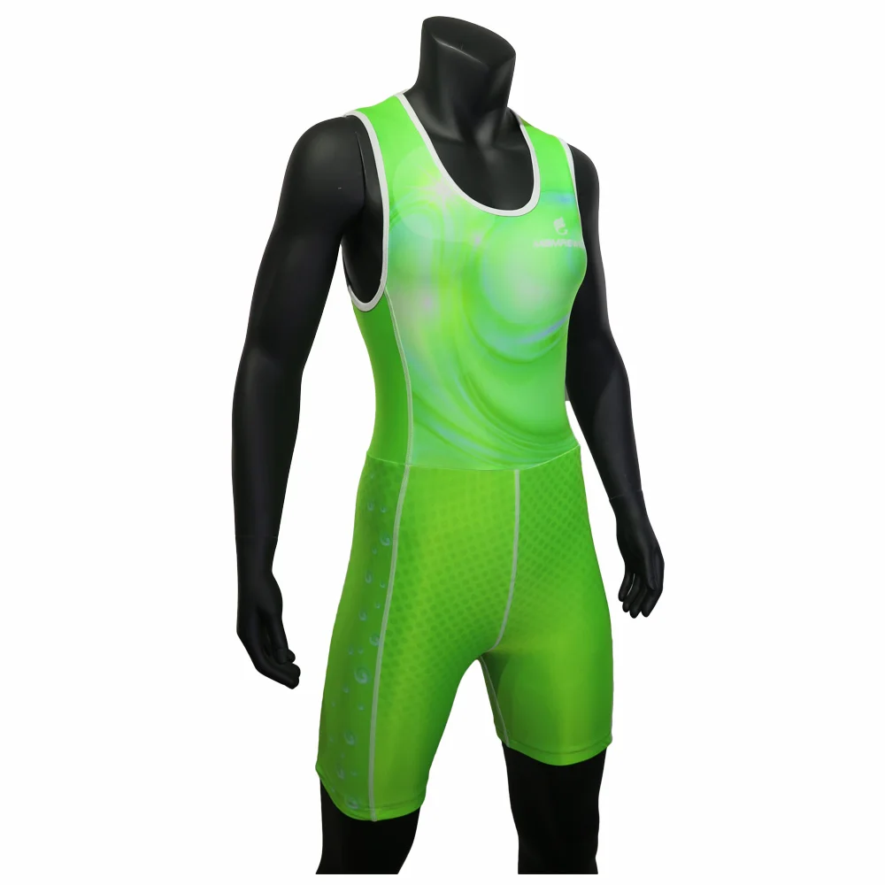 high quality fluorescent green women sublimation rowing suits