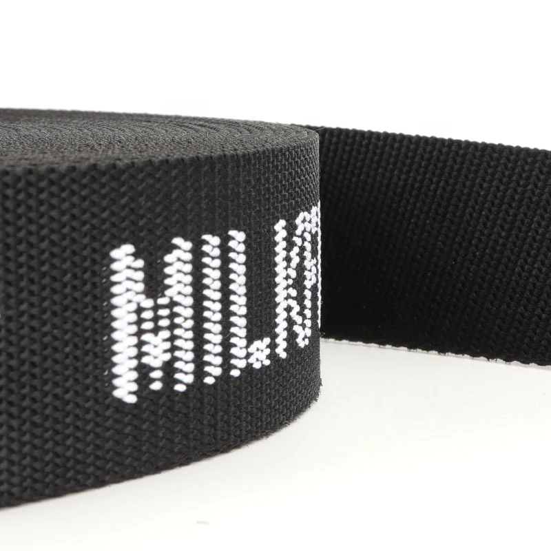 Оптовая продажа, жаккардовая лента на заказ, модный нейлоновый ремешок для одежды