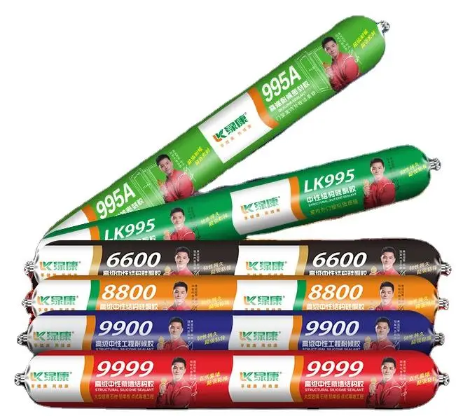 Adhesives Silicone Sealant 100% RTV Silicone Sealant Caulk/Weatherproof Food Grade Silicone Sealant White