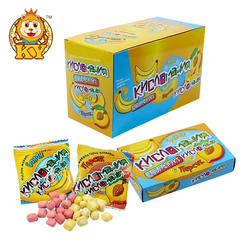 Hot Selling multiple flavors sour mixed fruity flavor rainbow gummy chewing candy