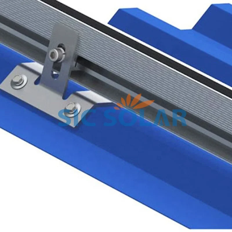 Trapezoidal Solar Pv Mounting Kits Tin Roof Clamp
