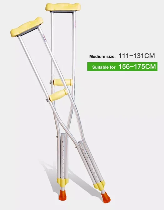 Adjustable Height Lightweight Aluminum Adult Underarm Crutches Disabled Axillary Crutches