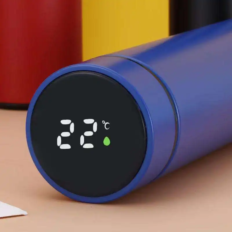 Wholesale Customized Smart LED Water Bottle Digital Temperature Bottle 500ml Vacuum Flasks with LED Temperature Display