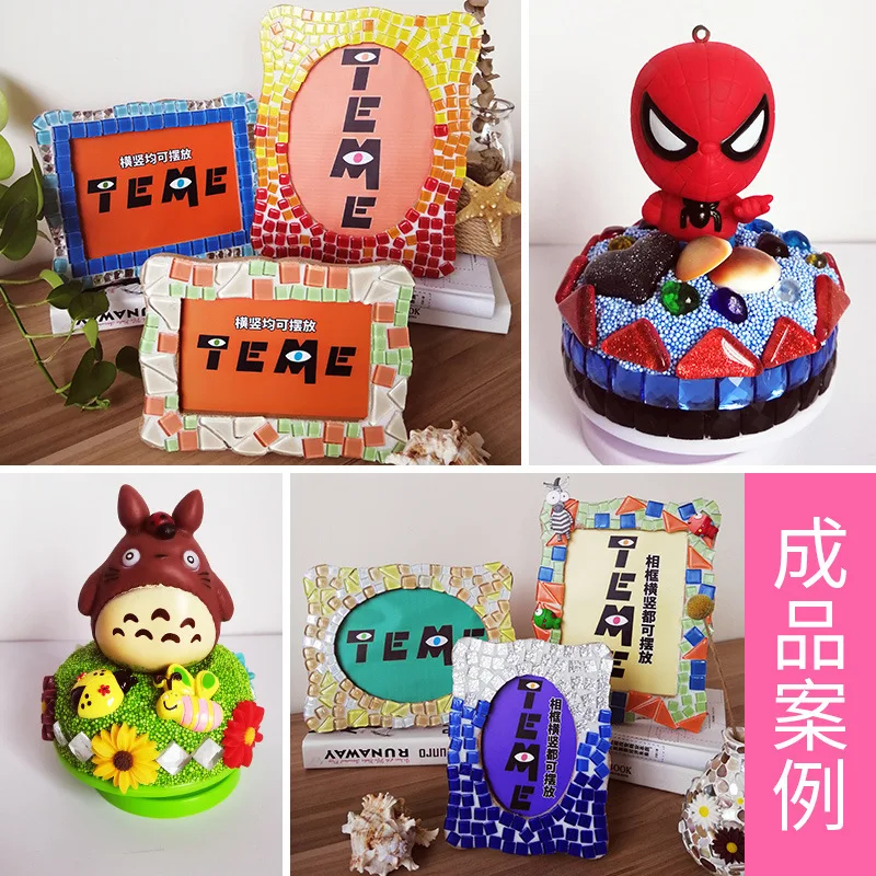 Crystal Mosaic Tiles Squares Stained Glass For Crafts Supplies Diy Picture Frames Handmade Jewelry Coasters Art Decoration