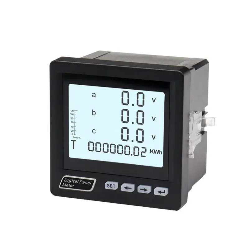 single-phase RS485 96 * 48 multifunctional electricity meter A V HZ KW KWH power meter multifunctional instrument