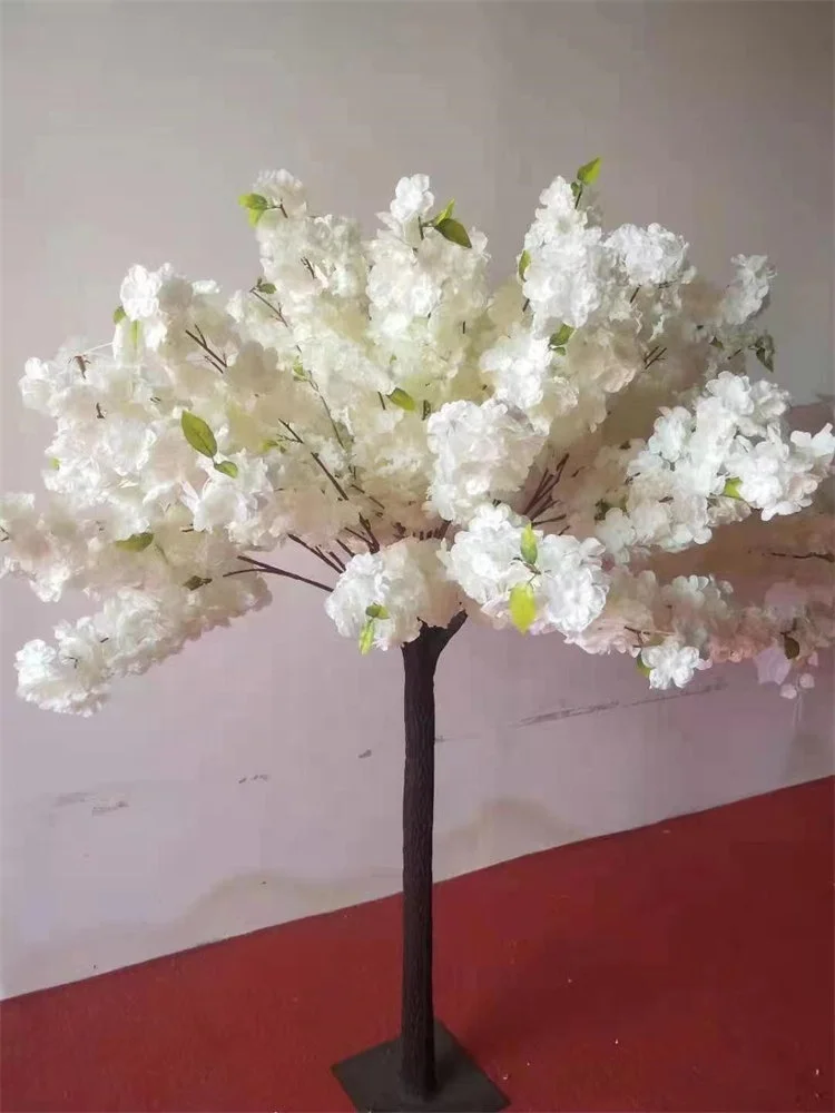 L-337 Customized Wedding Decoration Arches 4.9ft Tree Artificial Silk Flower White Centerpiece Cherry Blossom Tree for Table