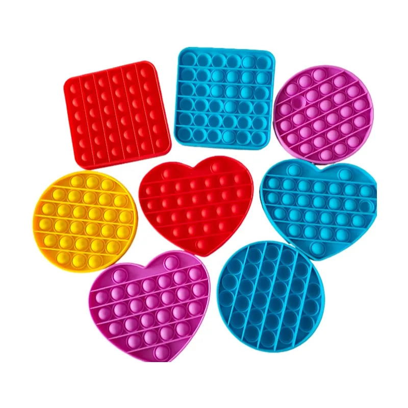 
wholesale all colors and design in stock instant shipping push pop bubble Fidget sensory toy simple dimple toys 