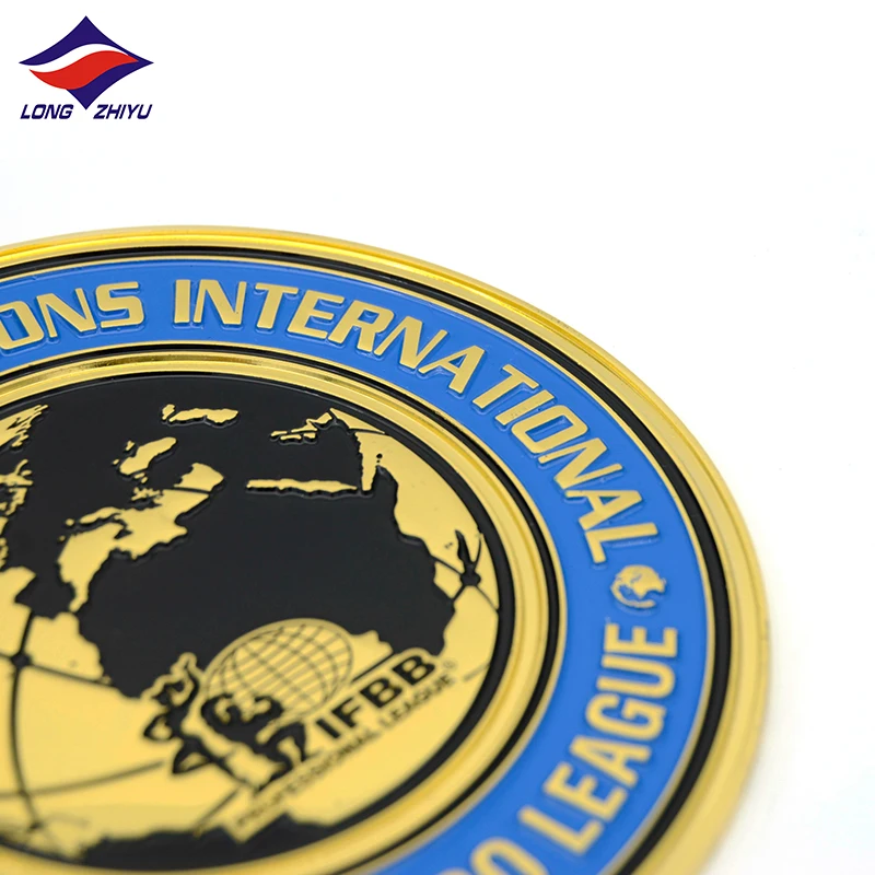 Longzhiyu 15 Years Factory Custom Metal Enamel Medals Colorful Soft Enamel Medallion Bodybuilding Medal