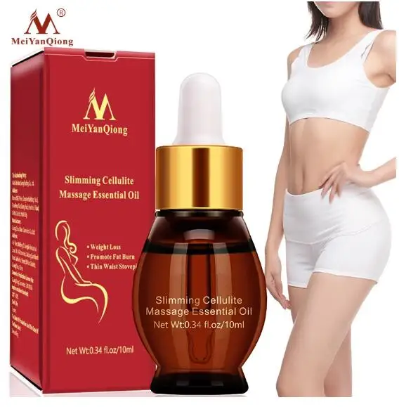 MeiYanQiong Slimming Massage Essential Oil Weight Loss Accelerating Fat Burning Promote Metabolism Slimming Waist Firming Body