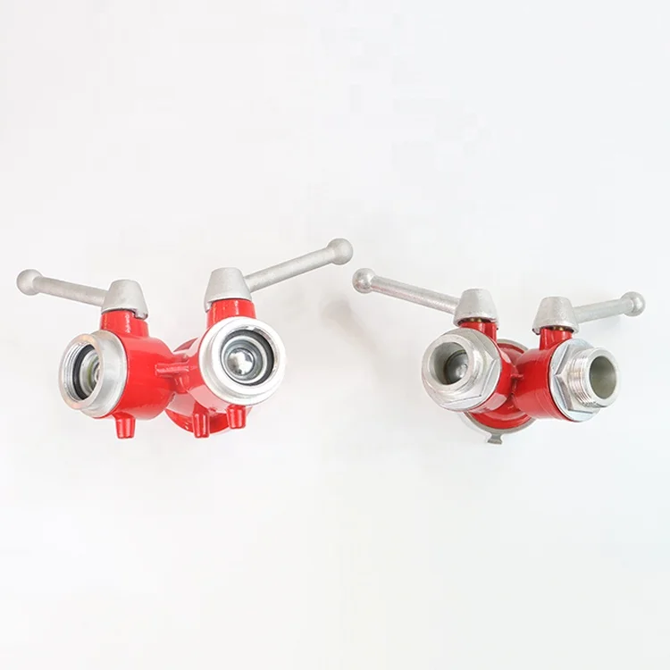 
Factory supply aluminum or brass safety equipment rescue tools red paint finished fire water divider 