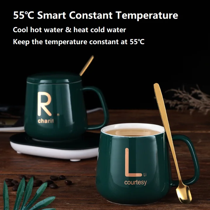 Doyoung Hot Sale Gift Set Cup Heating Pad Temperature Control Smart Coffe Mug Cup Warmer with Custom Logo