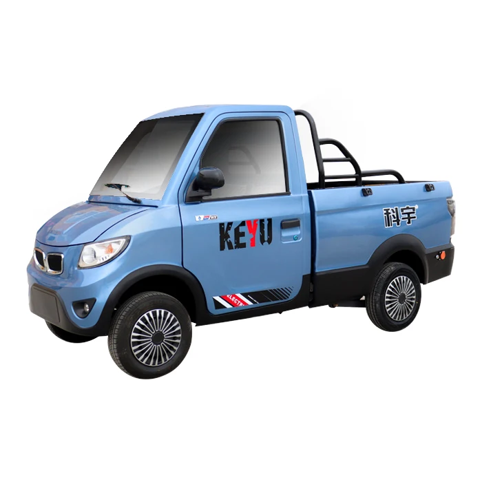 KEYU Factory cost cheap 4x4 electric mini pickup truck electric truck mini pickup 4 seats