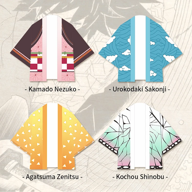 
Anime Demon Slayer knit clothes Kamado Tanjirou Kamado Nezuko Agatsuma Zenitsu Tomioka Giyuu clothes 