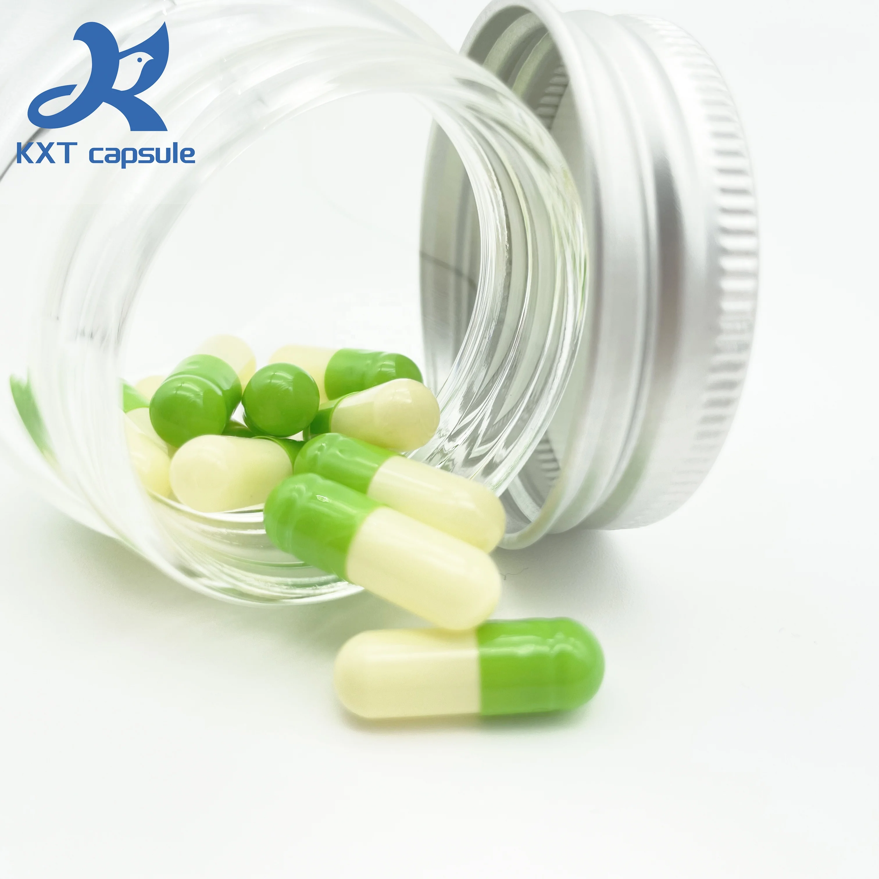 KXT Supply Separated Empty Capsules OEM Color Empty Gel Hard Gelatin Capsules Size #00 #0 #1 #2 #3 #4