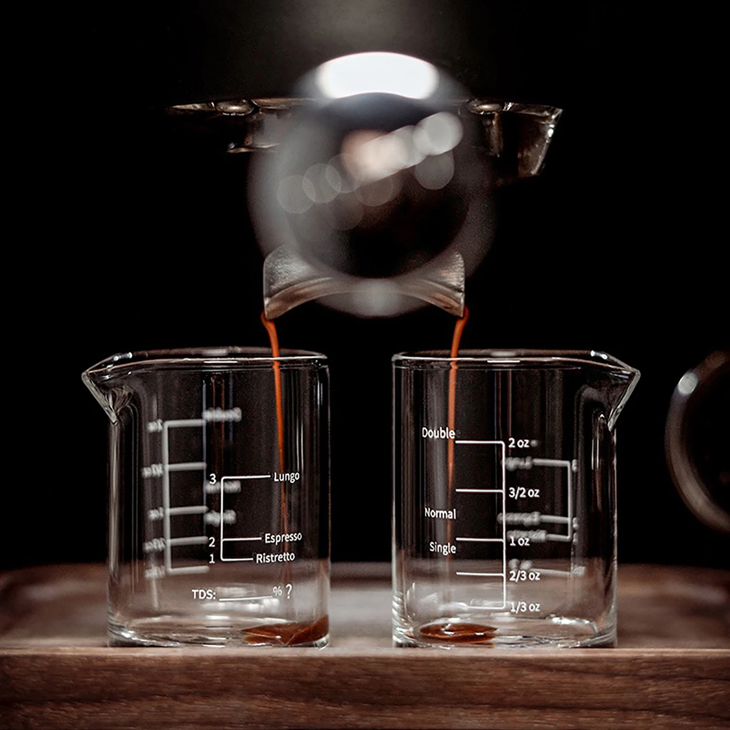 BCnmviku  Single Spouted Measuring Triple Pitcher Milk Cup  Espresso Shot Glasses Borosilicate Heat Resistant Parts Clear Glass