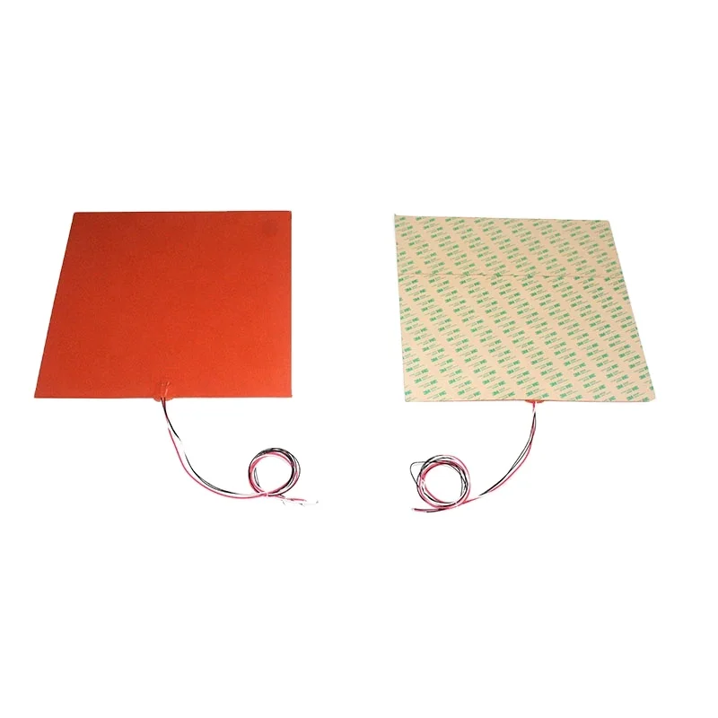 customized 220V/110V silicone rubber heater 300x300 heat bed 3d printer heating mat silicone rubber heater
