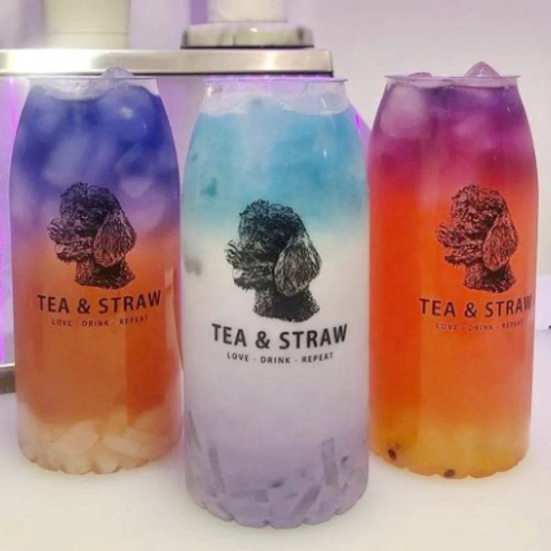 8 12 16oz Empty Juice Beverage Containers With Tamper Evident Lids Clear Plastic Juice Bottles With Cap