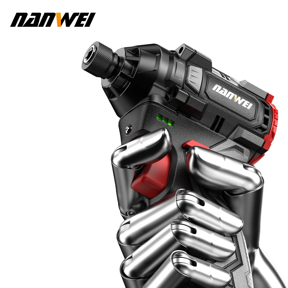 Brushless Lithium-ion Impact Screwdriver Home Electric Screwdriver Electric Drill Rechargeable Screwdriver